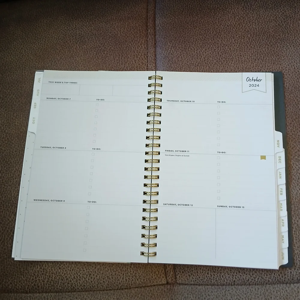 Day Designer tabbed planner 2024 to 2025